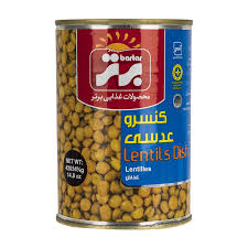 کنسرو عدسی 400 گرمی + قیمت فروش عمده و اقتصادی